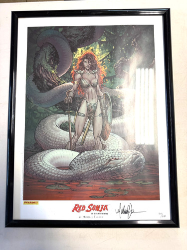 Red sonja lithograph - sonja,